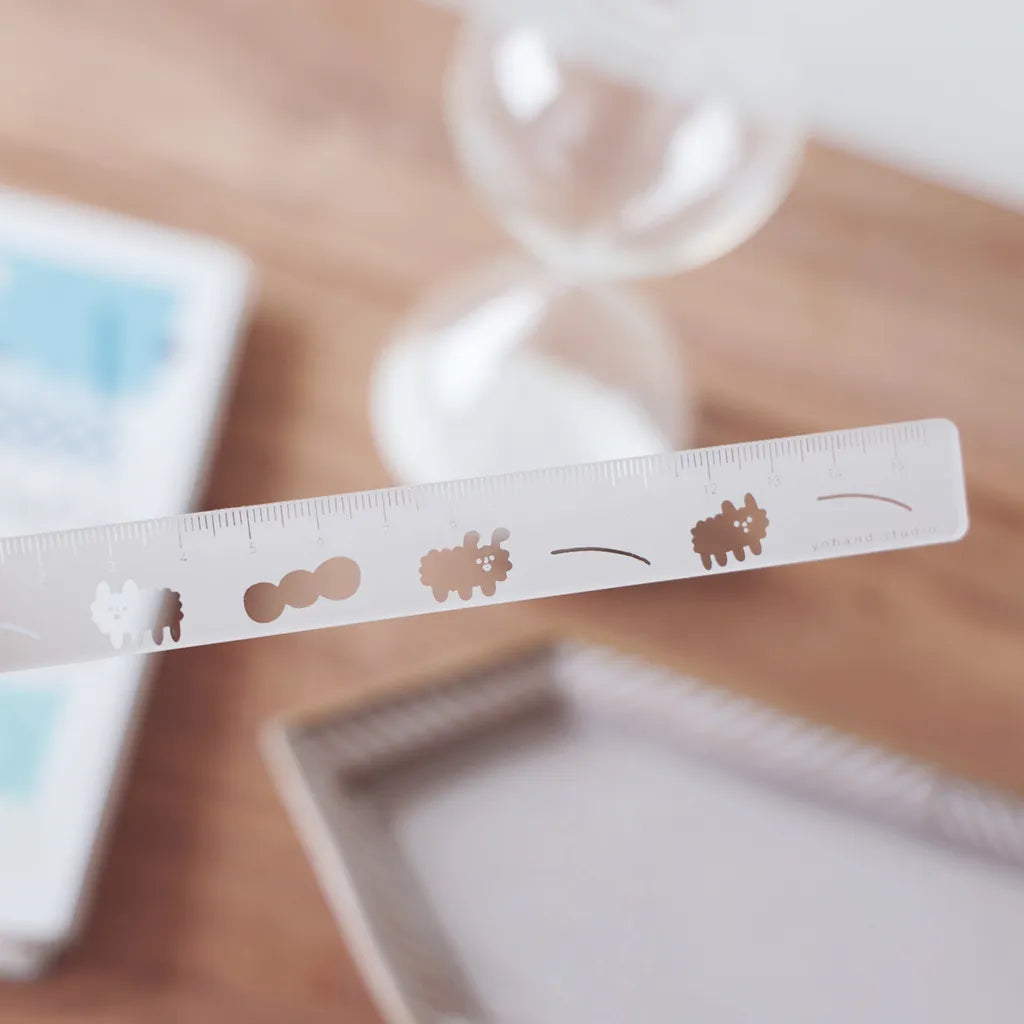 Yohand Studio Transparent Dog Cloud Acrylic Ruler (15 cm)