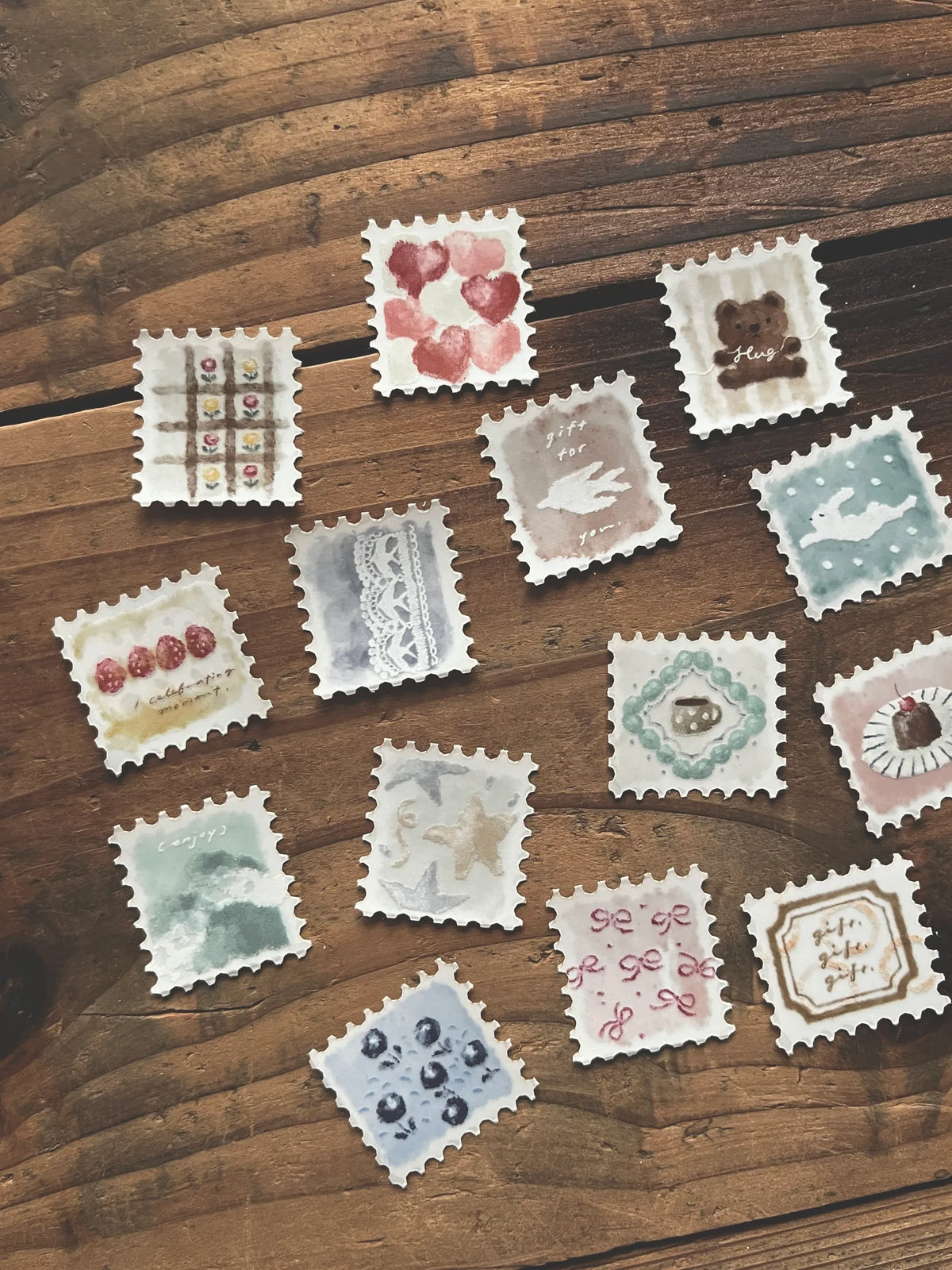 Breezy Studio Special-Cut Stamp Tracing Paper Stickers – Fluffy (3 cm x 100 cm)