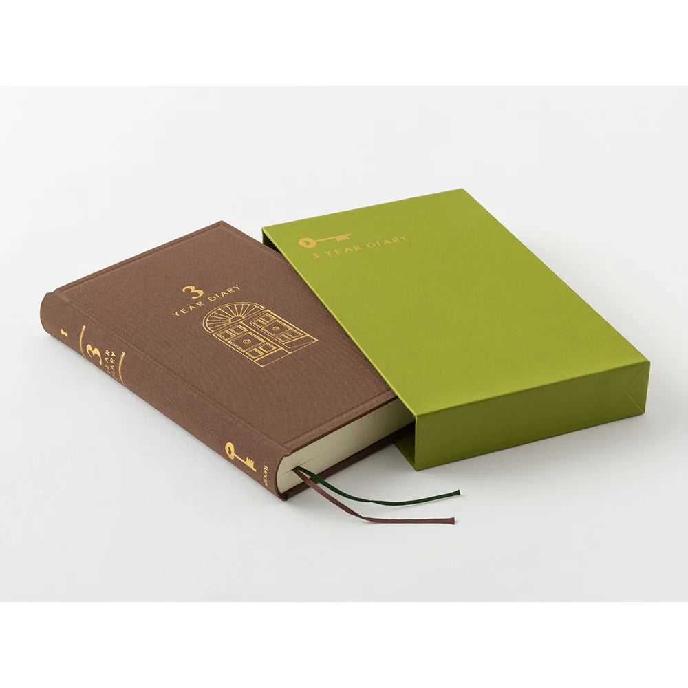 MIDORI 3-Year Diary - Brown