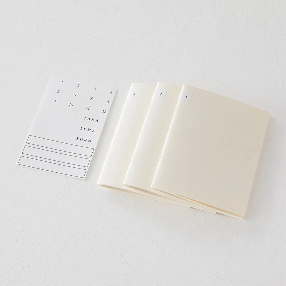 MIDORI MD Notebook Light 3-Pack (A6 Grid Pages)