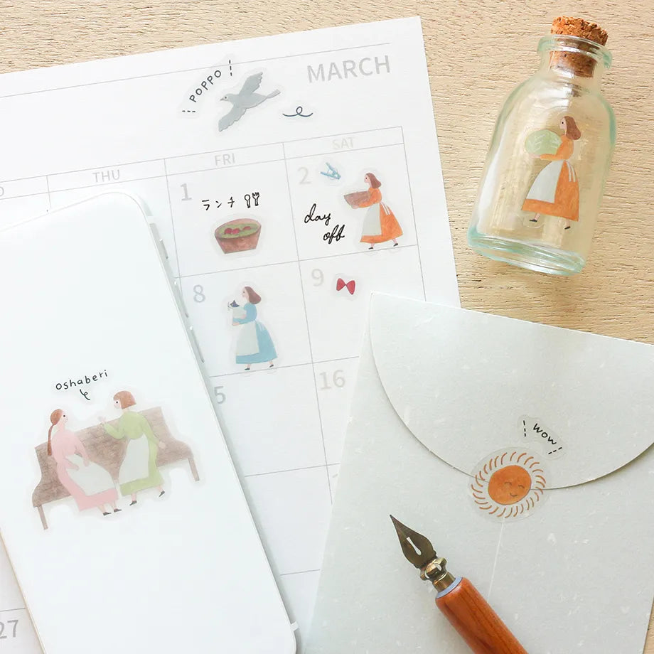 Cozyca x Necktie Sticker Sheet - Ordinary Day