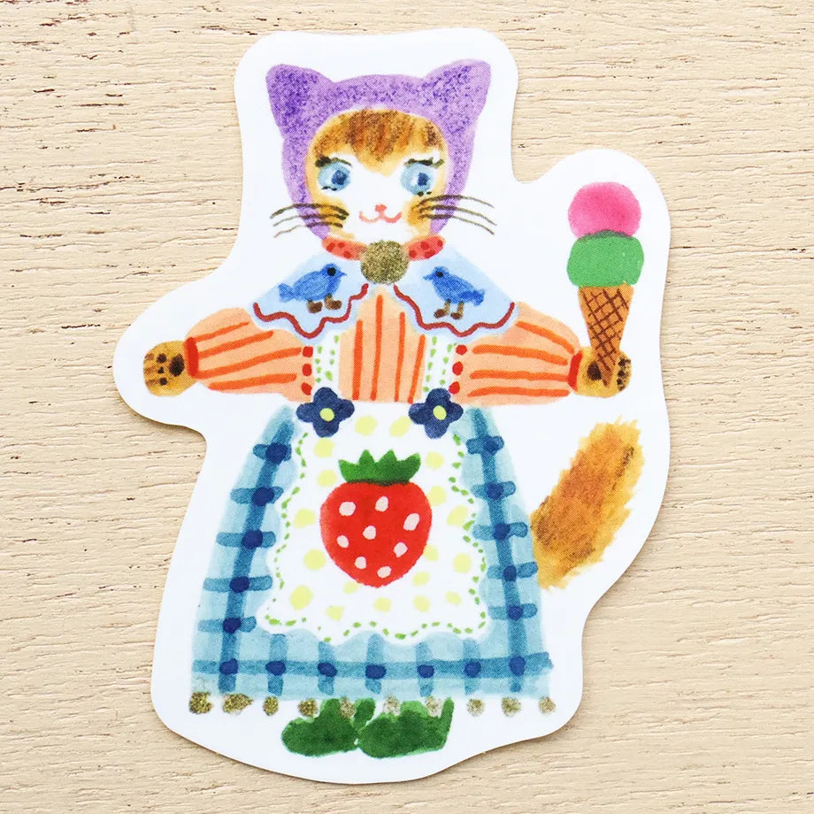 Cozyca x Aiko Fukawa Waterproof Sticker - Happy Scoop