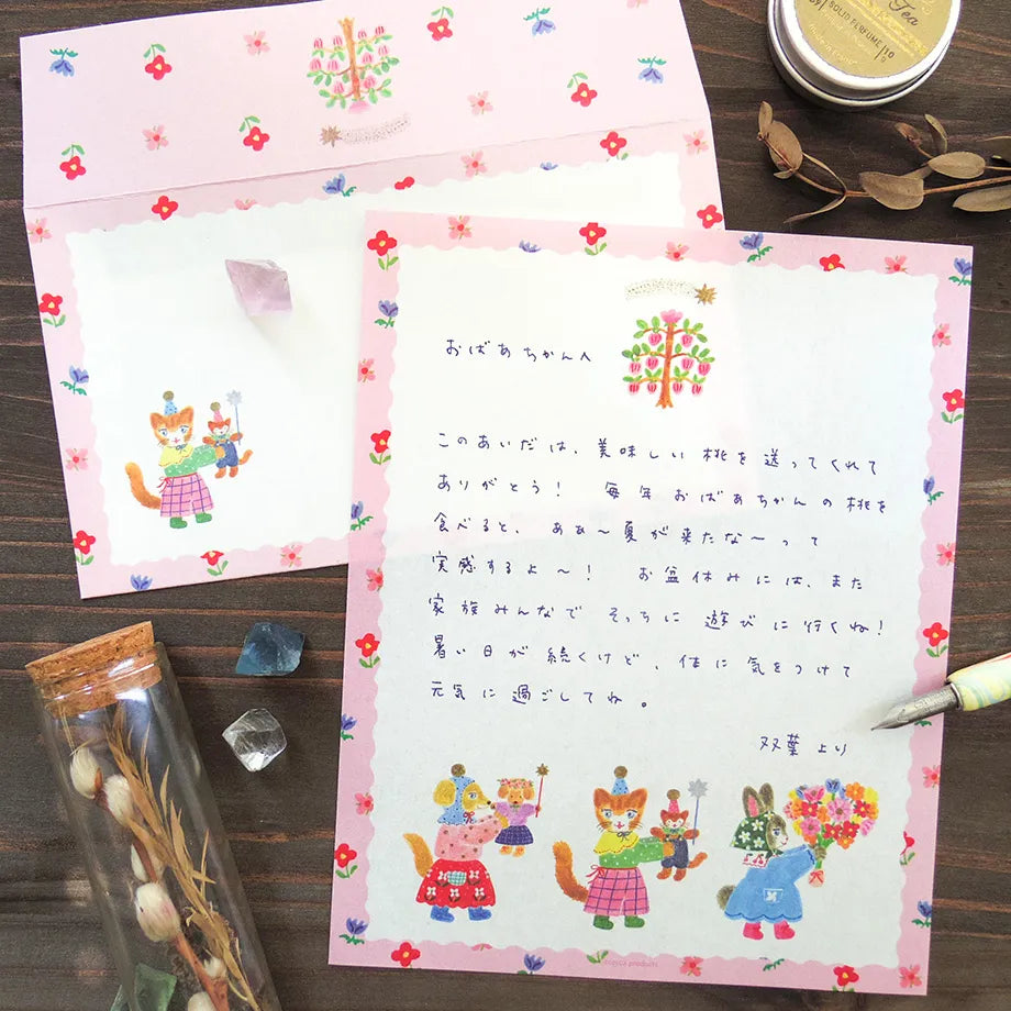 Cozyca x Aiko Fukawa Letter Set - Bloom & Cuddle
