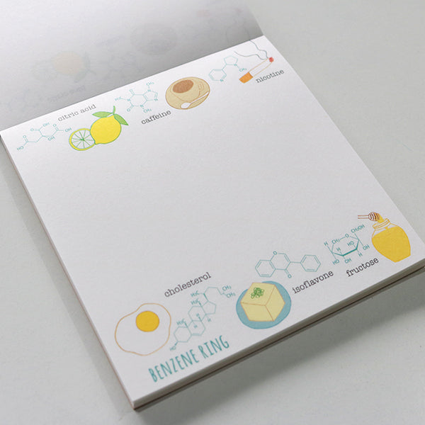 Green Flash Study Holic Square Memo Pad - Chemistry