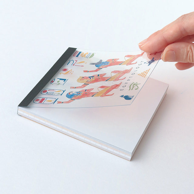 Green Flash Study Holic Square Memo Pad - Egyptology / Gods