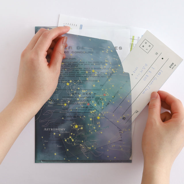 Green Flash Study Holic A5 Double Pocket Clear File - Astronomy