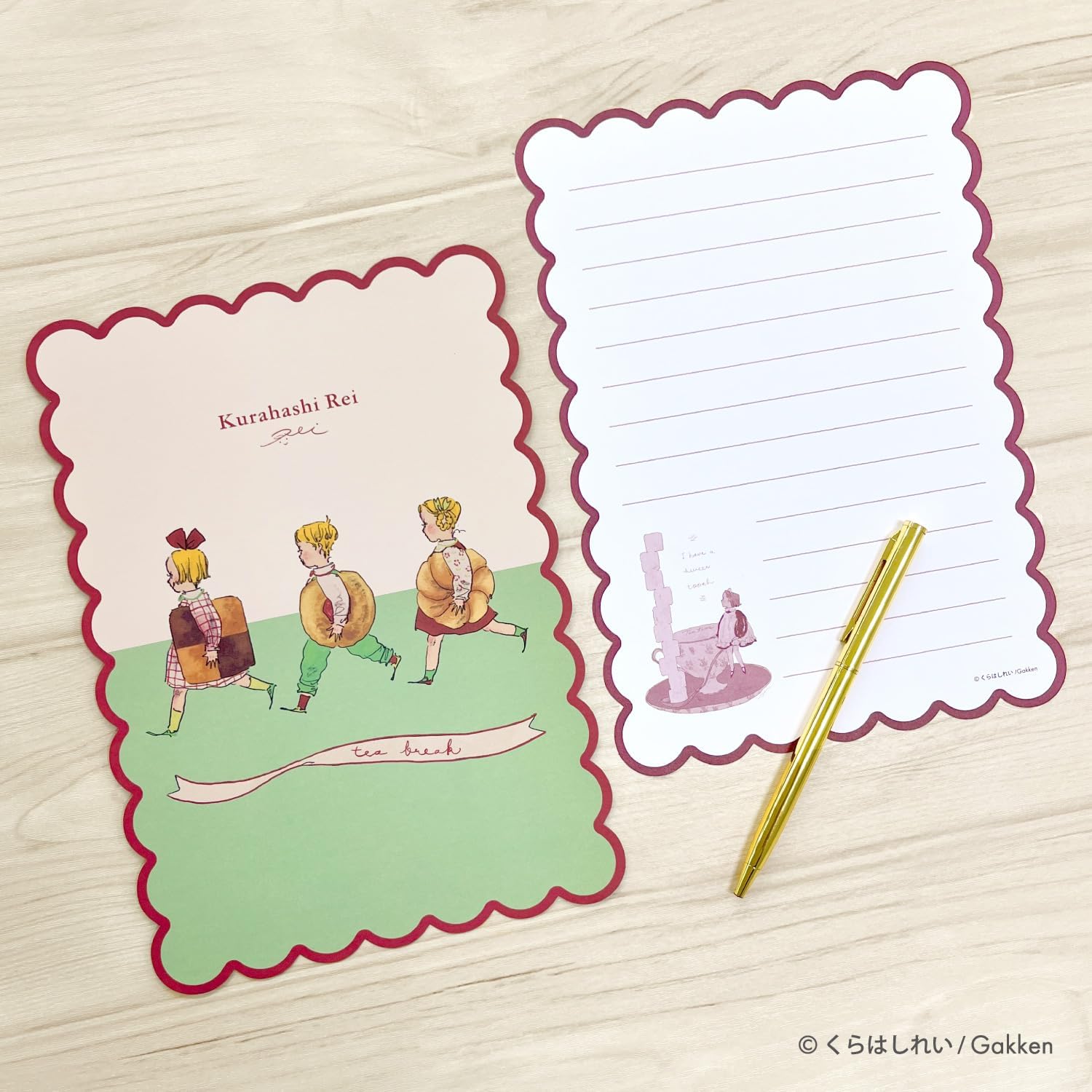 Kurahashi Rei Die Cut Letter & Envelope Set - Cookie