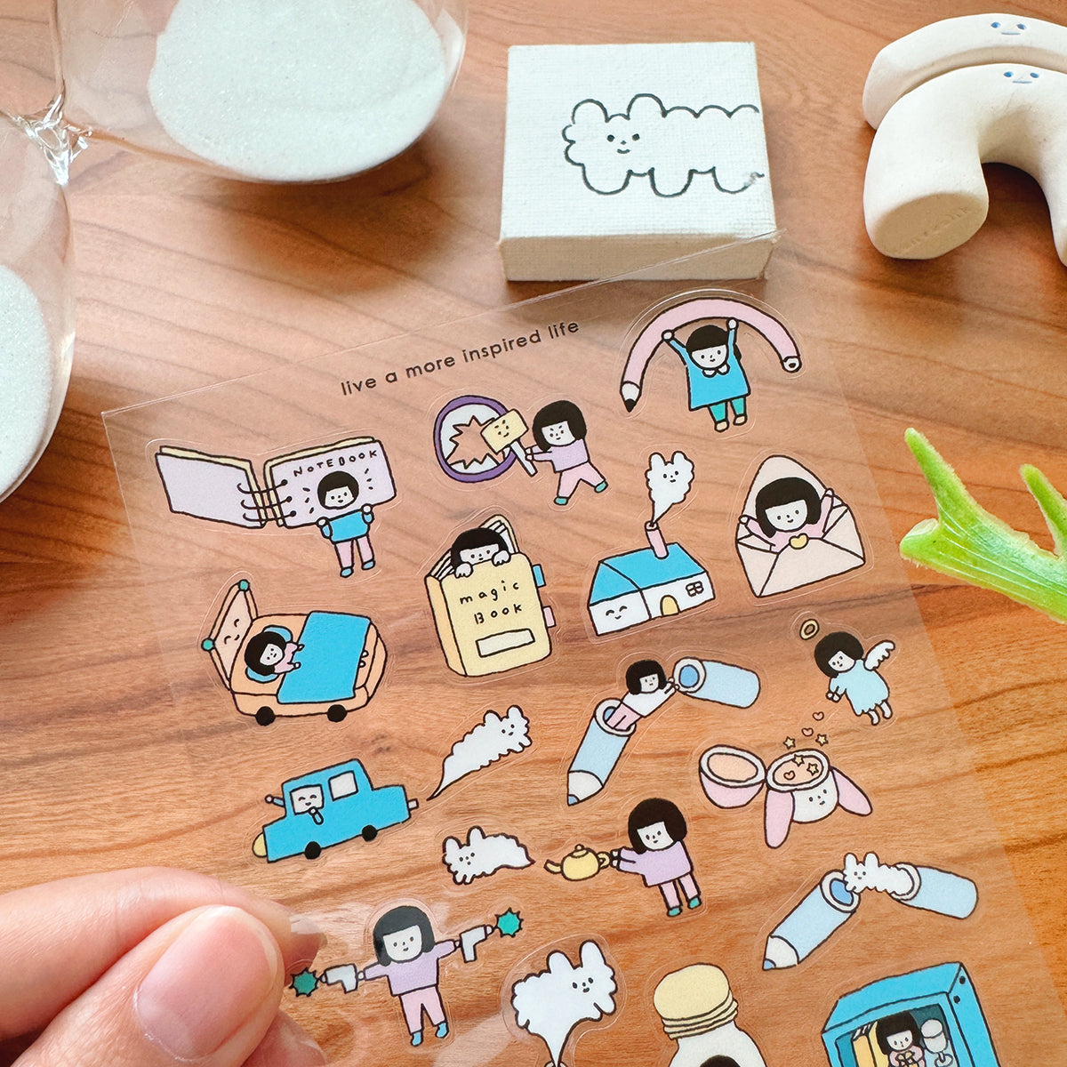 Yohand Studio Die-Cut Transparent Stickers - Freedom