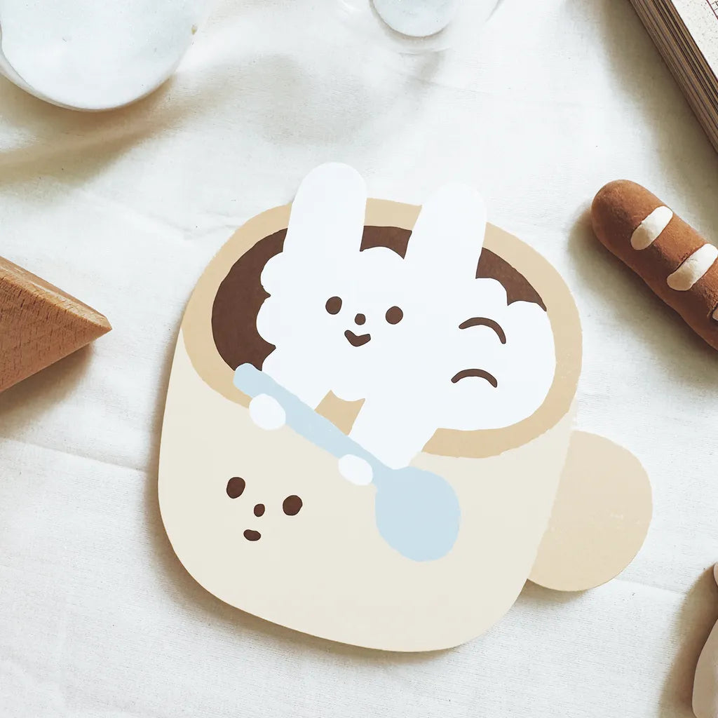 Yohand Studio Die-Cut Postcard – Coffee