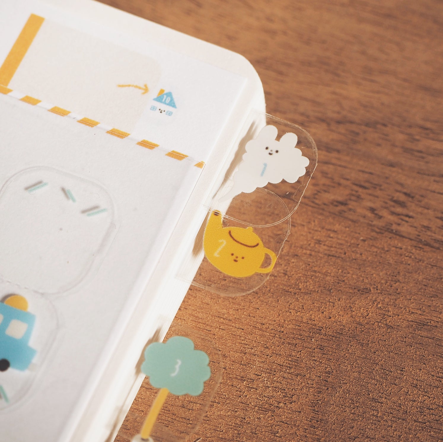 Yohand Studio Transparent Monthly Index Stickers - Magic