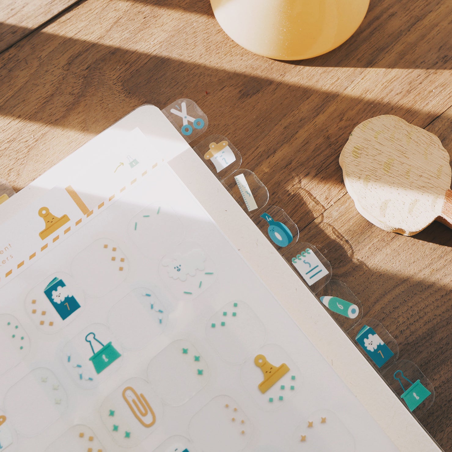 Yohand Studio Transparent Monthly Index Stickers - Stationery