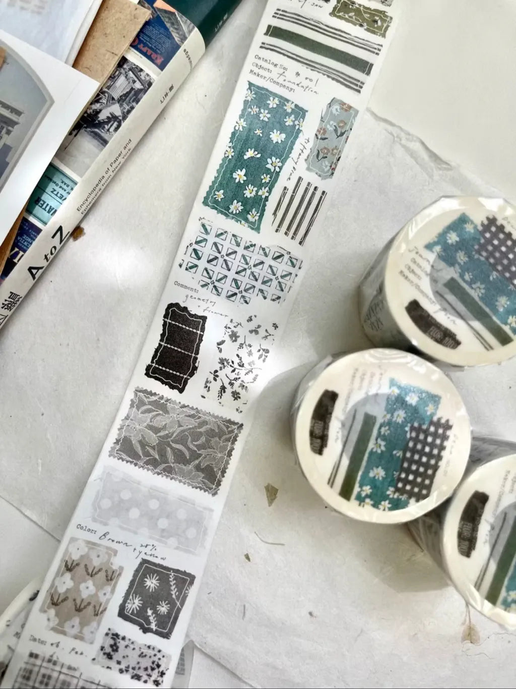 PION Kiss-Cut Washi Tape Stickers – Cloth (5 cm x 100 cm)