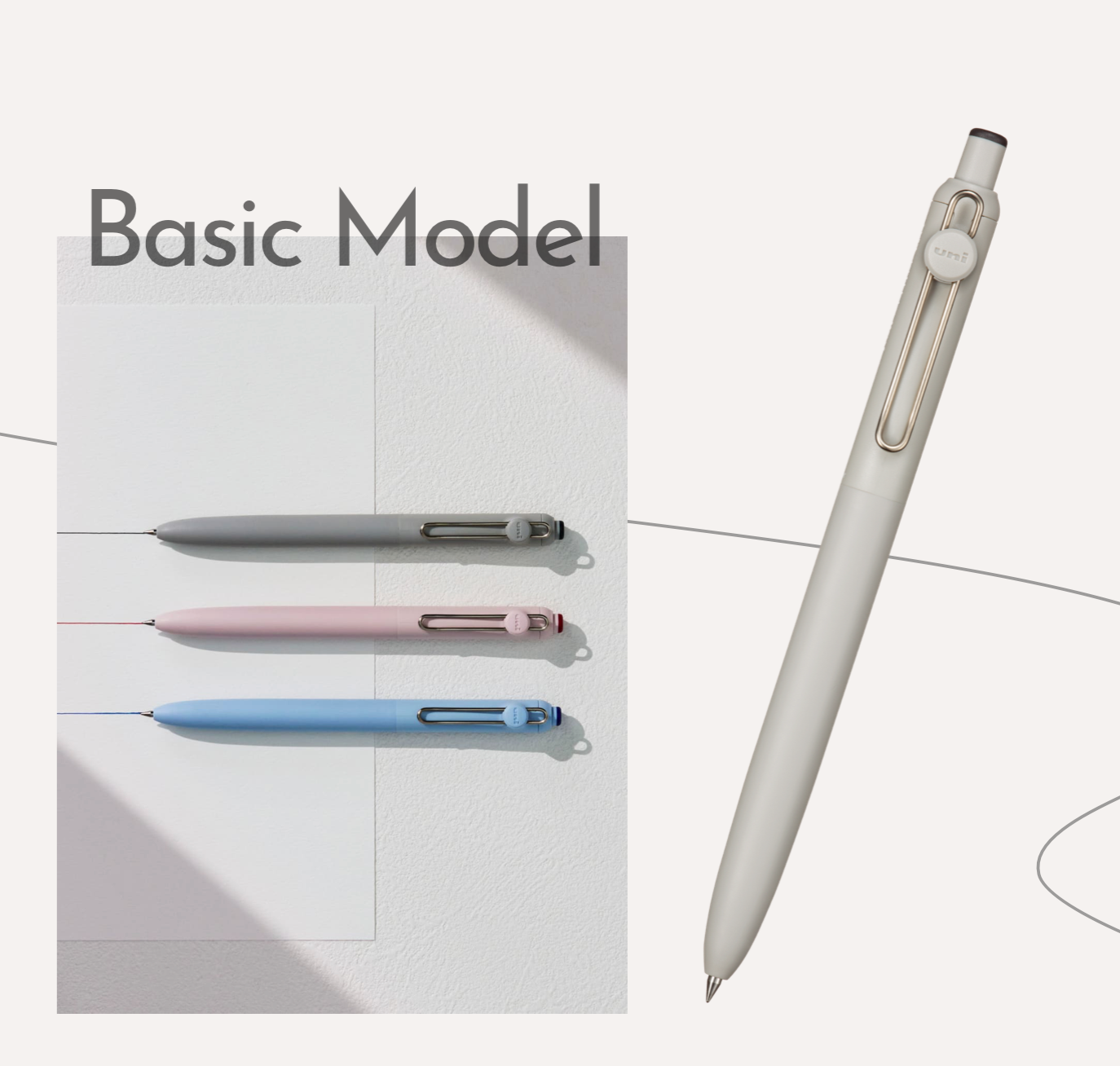 uniball ZENTO Basic Model Water-Based Ballpoint Pen (0.38, 0.5 & 0.7 mm)