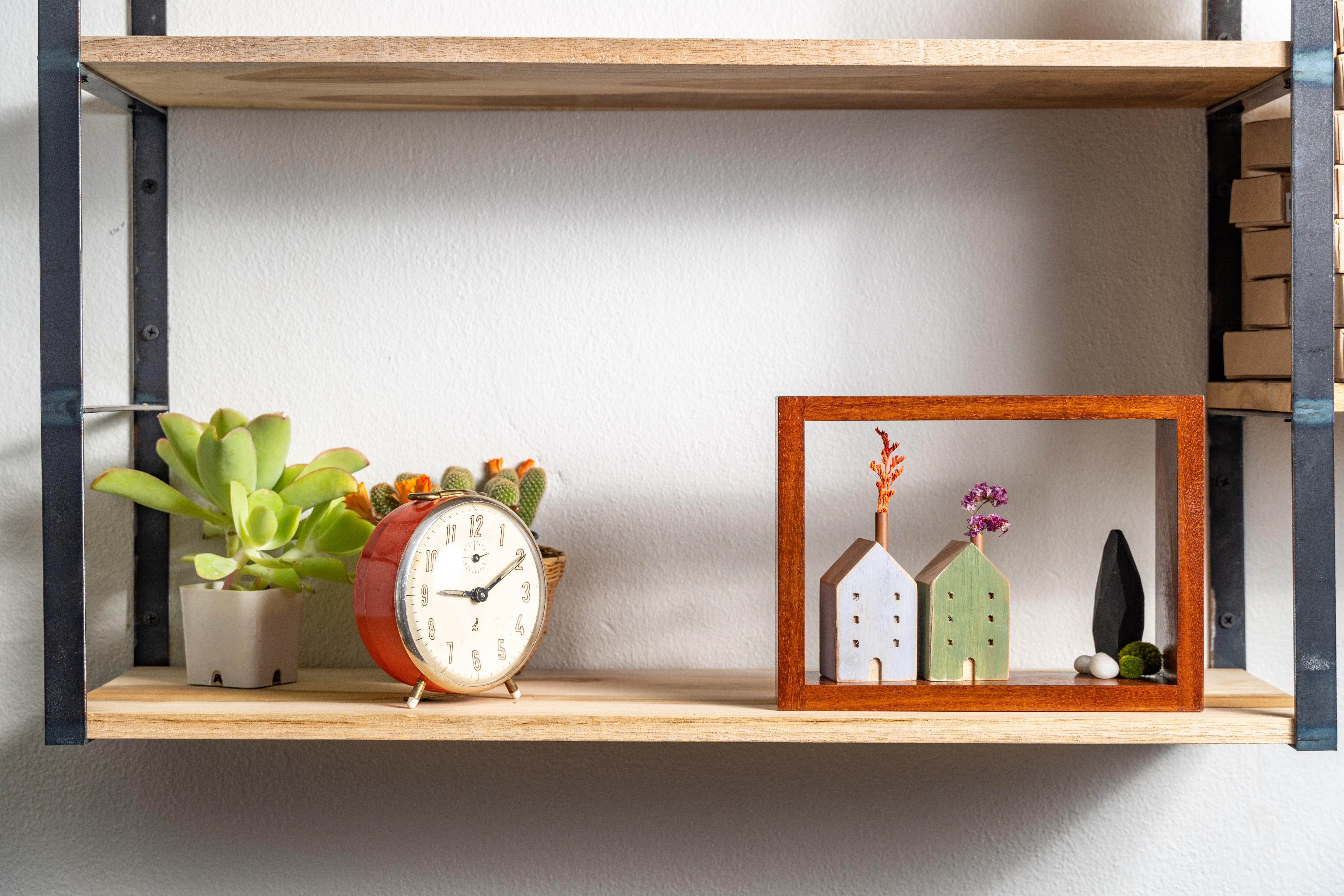 Classic Wooden House Ornament (4 Colors)