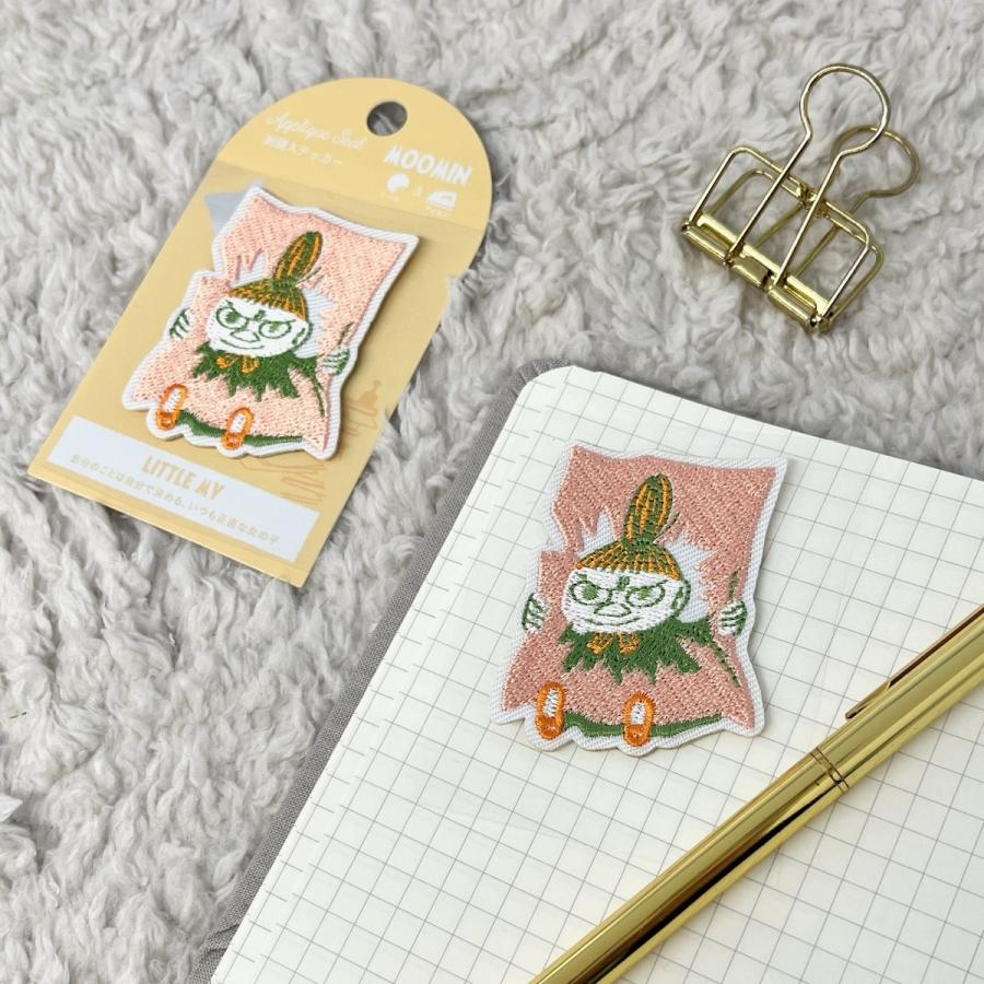 Moomin 2-Way Embroidered Patch (Sticker & Iron-on) - Little My Yellow