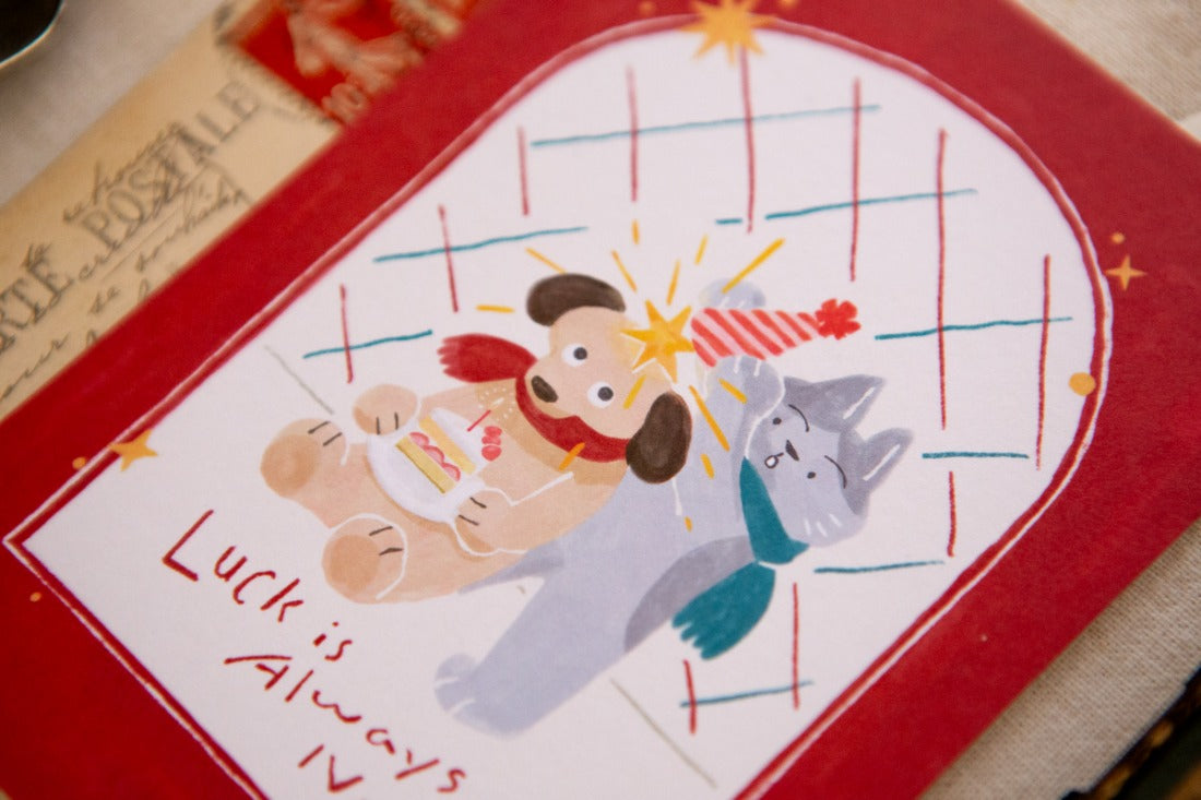 OURS Lucky Star Postcard - Surprise