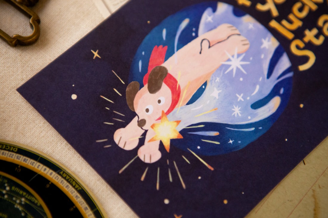 OURS Lucky Star Postcard - I Found a Star!