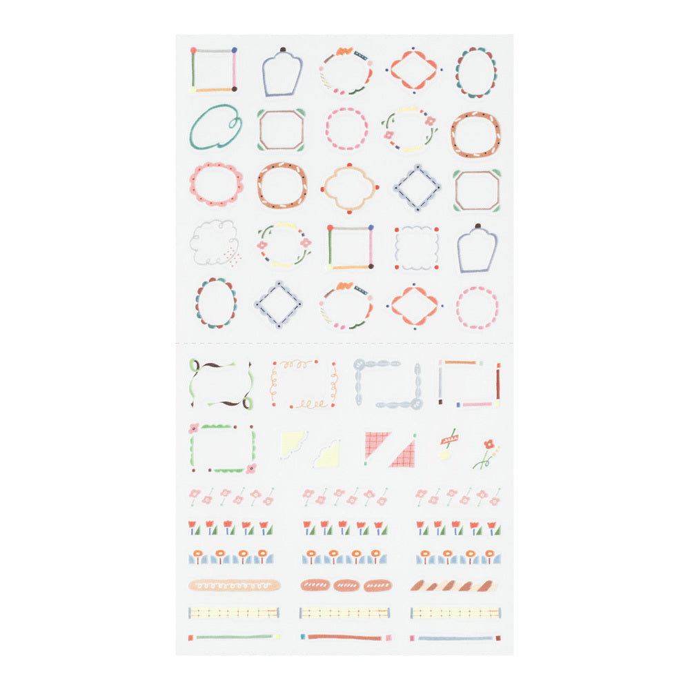 MIDORI Removable Stickers - Decorative Frames