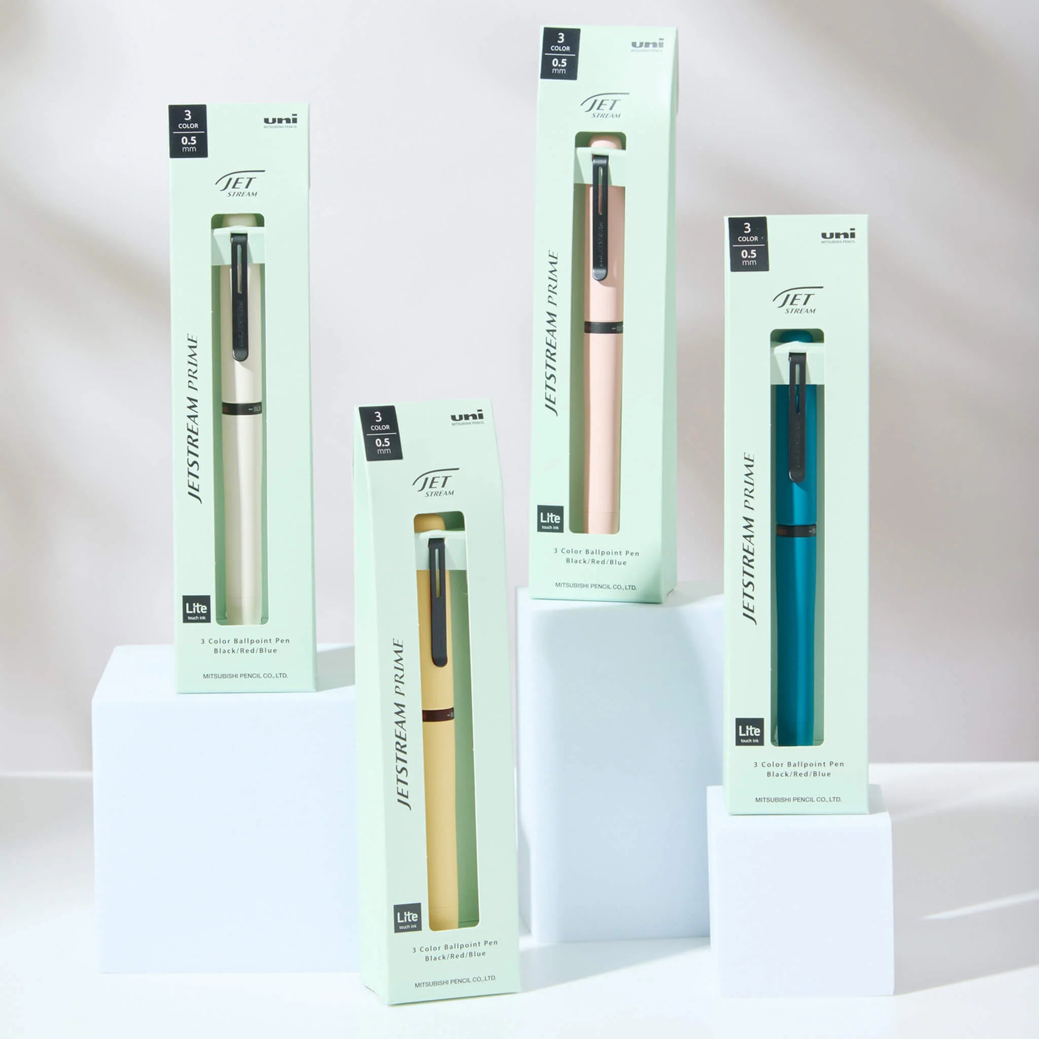 uni Jetstream Prime 3 Color Lite Touch Ink Multi Ballpoint Pen