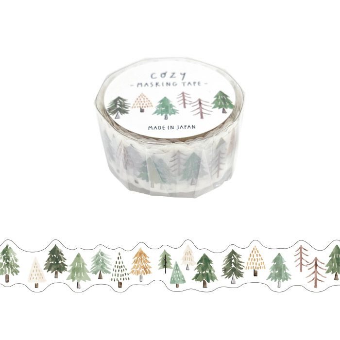 Mind Wave Die-cut Washi Tape - Forest (1.8 cm x 5 m)