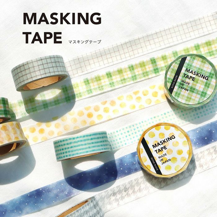 Mind Wave Washi Tape - Hand-drawn Check 12 (1.5 cm x 5 m)
