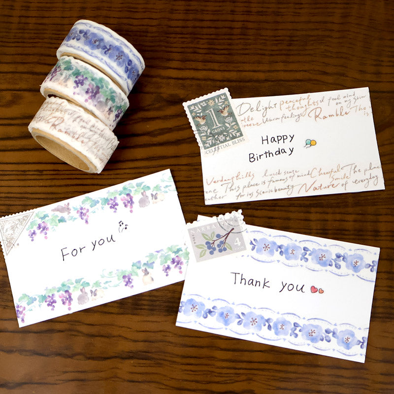 Mind Wave Die-cut Washi Tape - Flower (1.8 cm x 5 m)