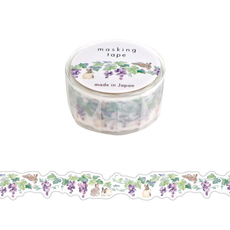 Mind Wave Die-cut Washi Tape - Grape (1.8 cm x 5 m)