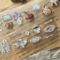 Breezy Studio Kiss-Cut PET Tape Stickers –  Tea salon (3.5 cm x 100 cm)