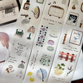 PION Kiss-Cut Washi Tape Stickers – Cozy mood (3.5 cm x 57 cm)