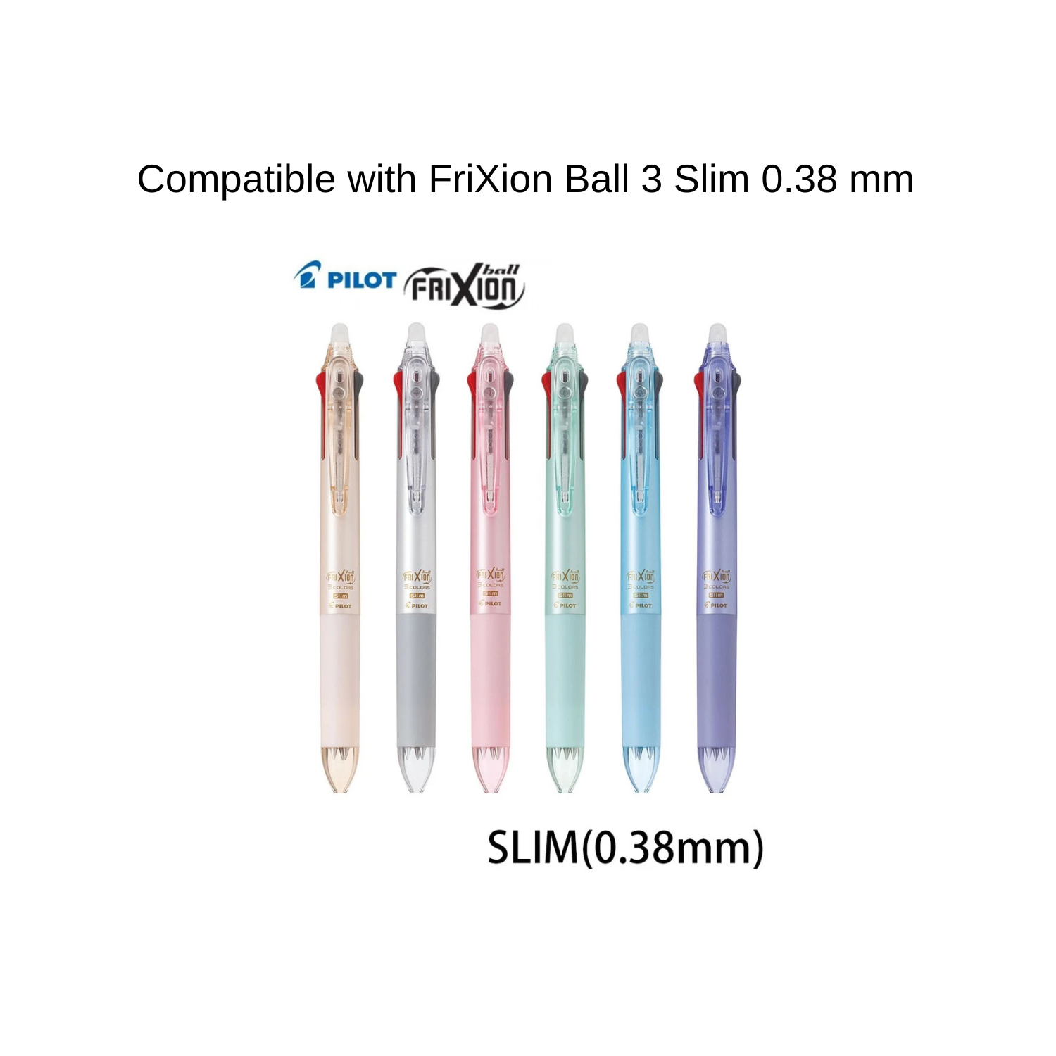 PILOT FriXion Multi-Color 0.38 mm Gel Pen Refills