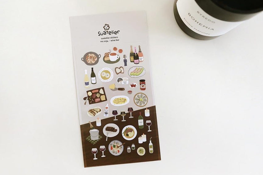 Suatelier Daily Deco Stickers - 1134 Wine Bar