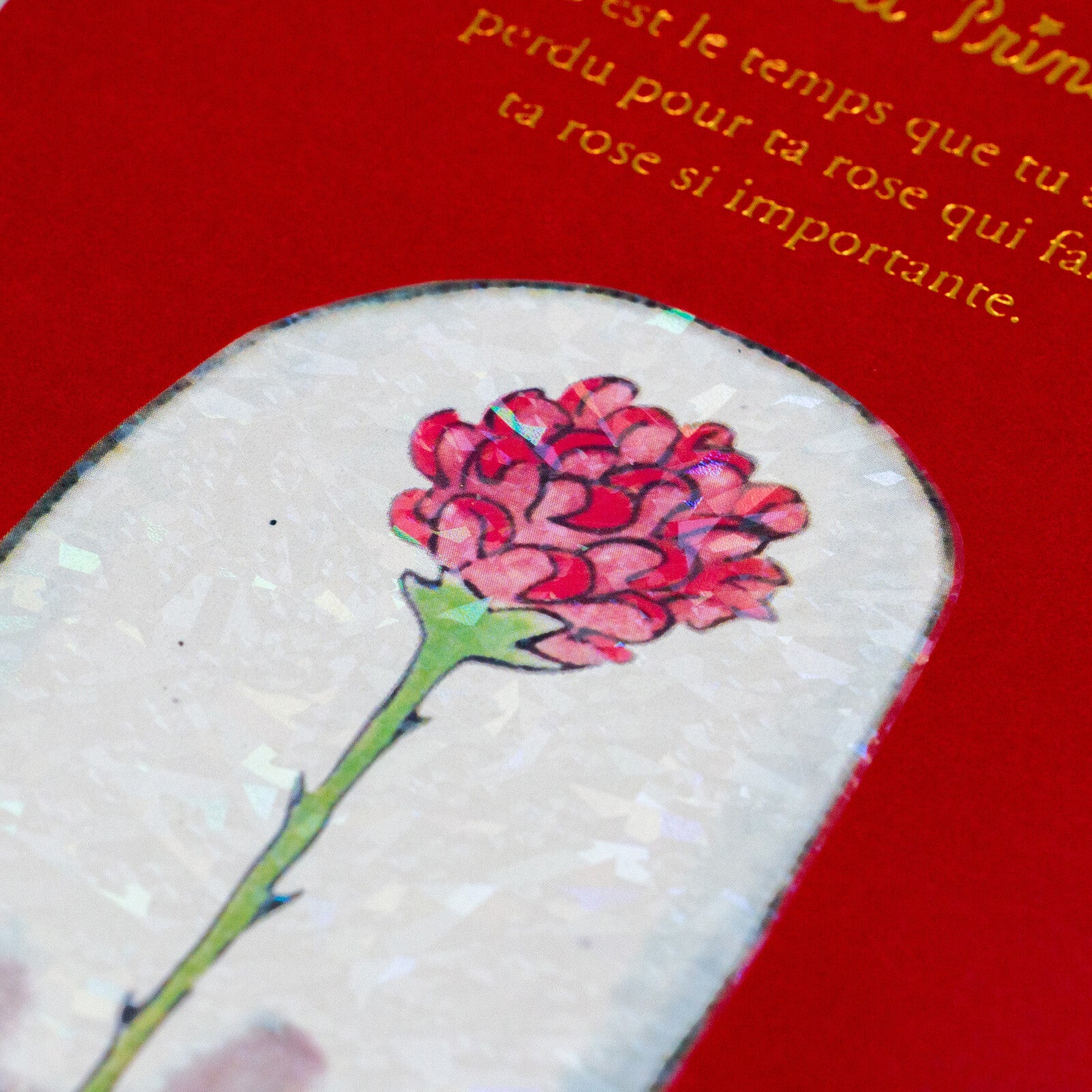 ROKKAKU The Little Prince Foil-Stamped Postcard - Important Things