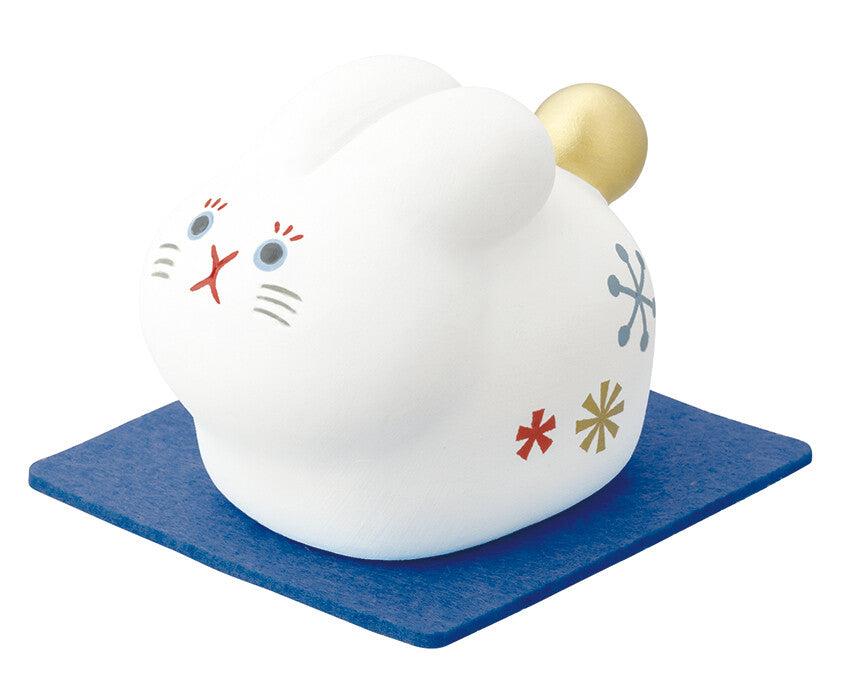 DECOLE Moon-Tail Rabbit Ceramic Ornament