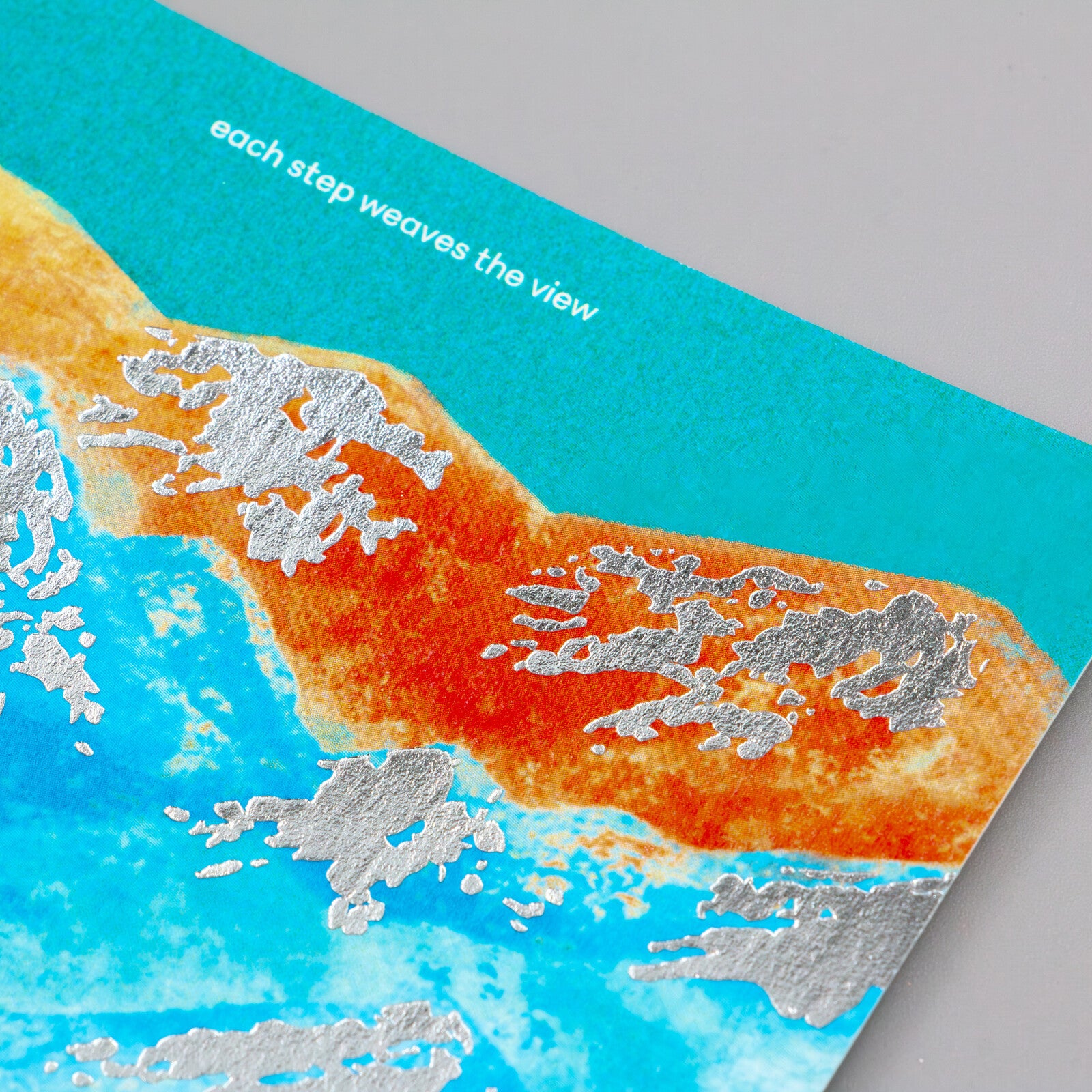 ROKKAKU Yamasanka Foil-Stamped Postcard - Lake