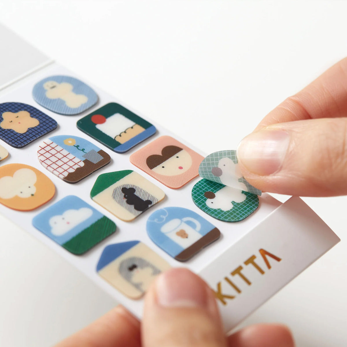 King Jim KITTA Clear Die-cut PET Icon Stickers – Home