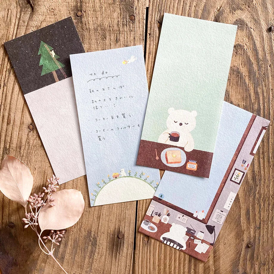 Cozyca x Mariko Fukuoka Small Letter Pad - HOSHI KUMA