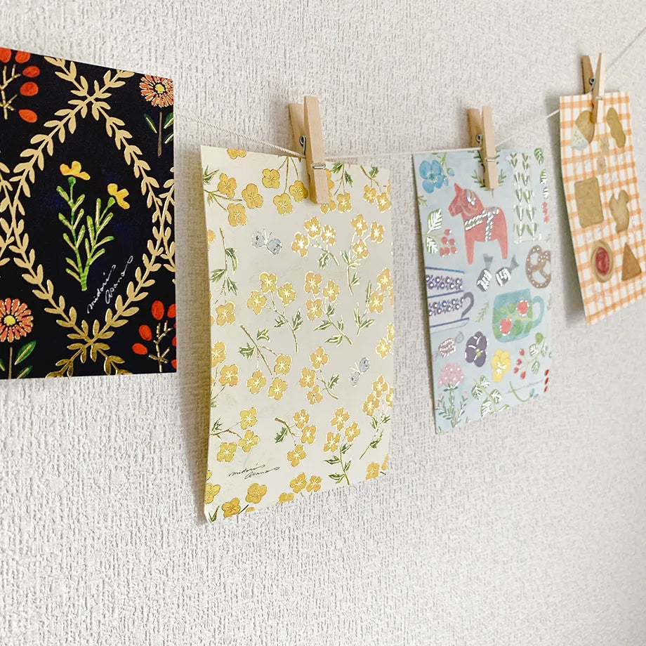 Cozyca x Midori Asano Foil-Stamped Postcards (5 Designs)