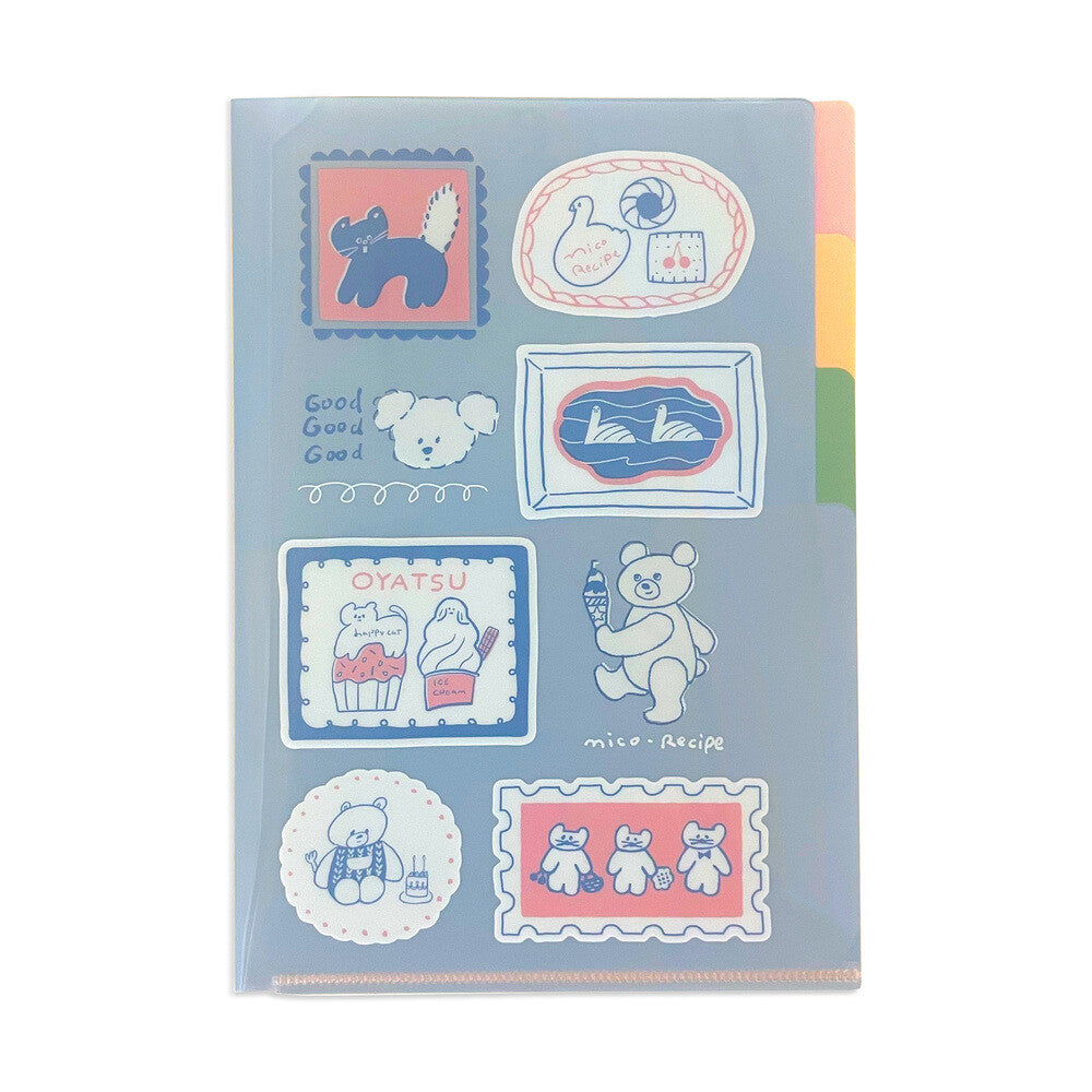 Creators Circus x Nico-Recipe A5 3 Pocket Clear File – Food & Recipe