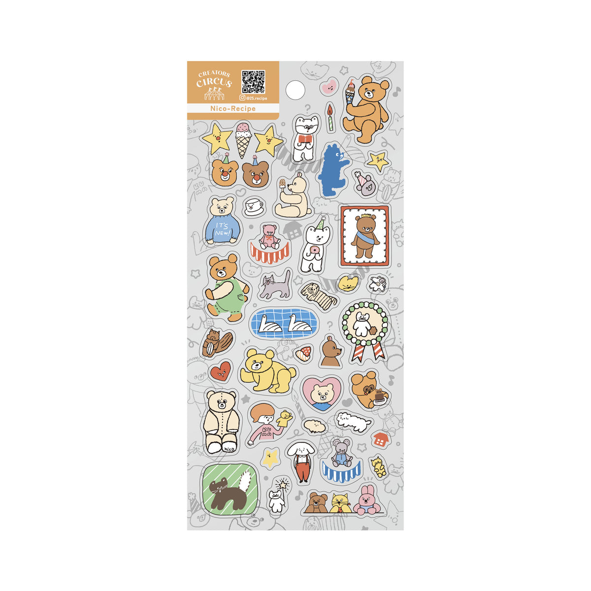 Creators Circus x Nico-Recipe Clear PET Sticker Sheet