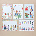 Cozyca x Aiko Fukawa Postcard Pad (10 pcs) - Little Fluffy Friends