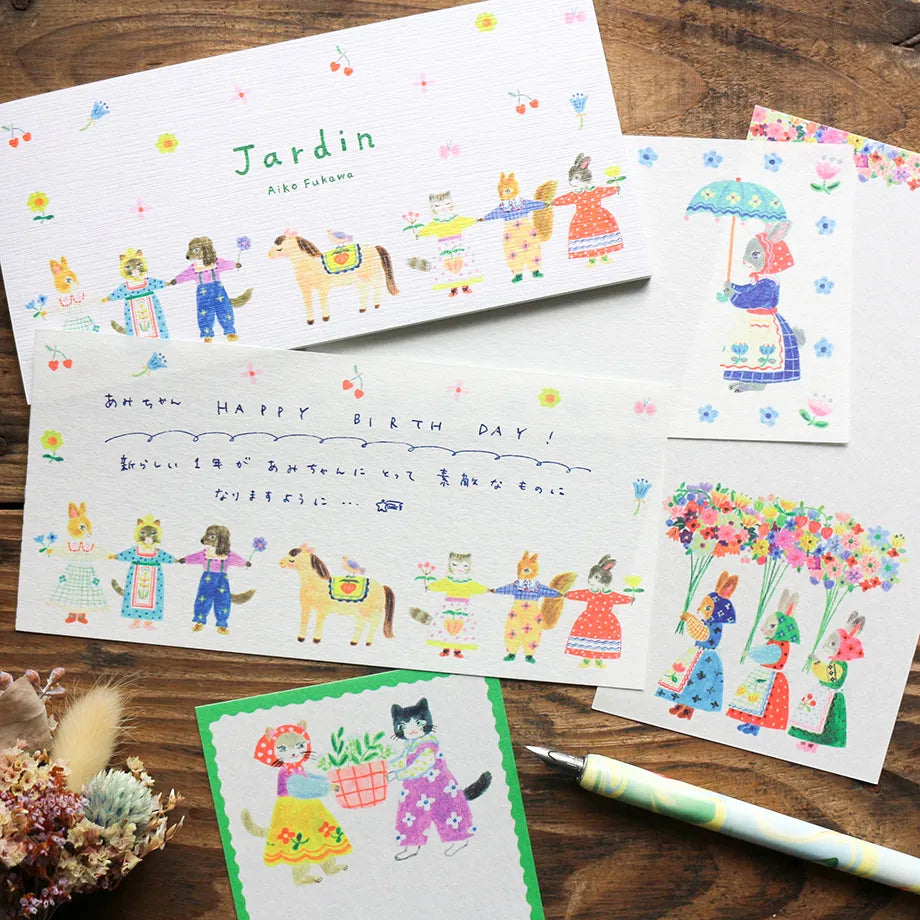 Cozyca x Aiko Fukawa Small Letter Pad - Jardin