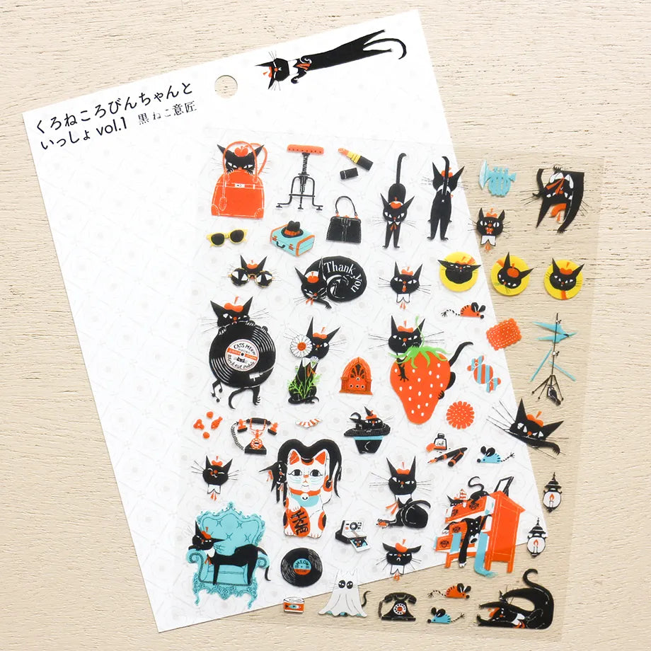 Cozyca x Kuroneko Isho Sticker Sheet - Robin-chan Together Vol. 1