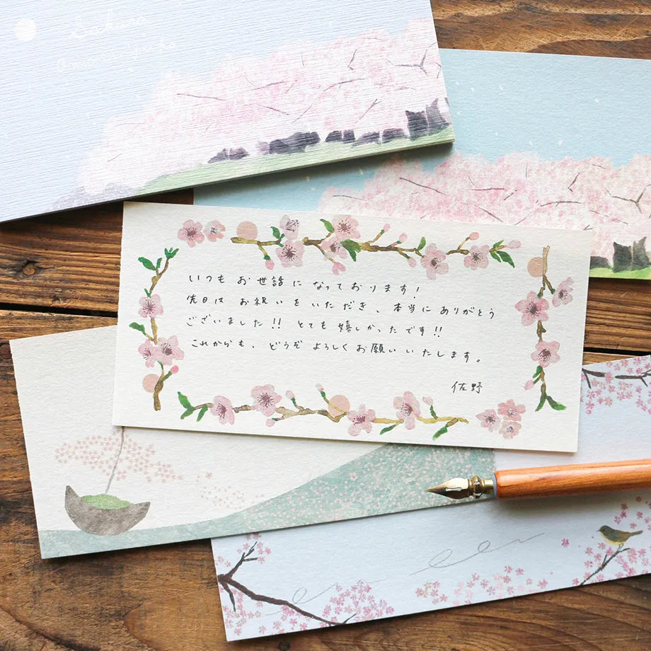 Cozyca x Yuko Omori Small Letter Pad - Sakura