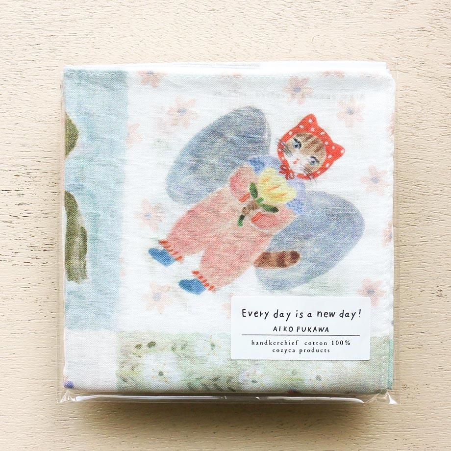 Cozyca x Aiko Fukawa Large Handkerchief - Every Day Is a New Day!