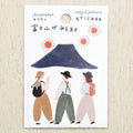 Cozyca x Necktie Waterproof Sticker - Mount Fuji in Sight