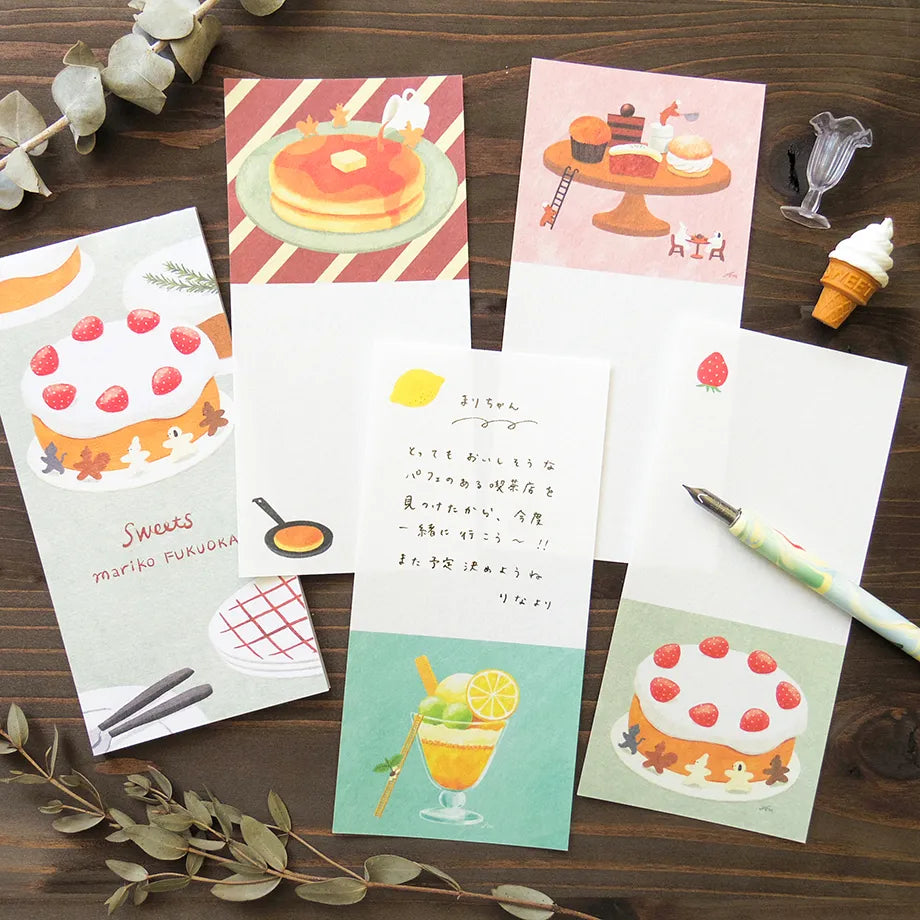 Cozyca x Mariko Fukuoka Small Letter Pad - Sweets