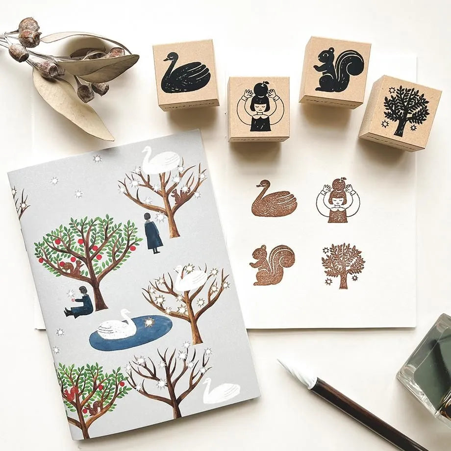 Cozyca x Shuku Nishi Wooden Rubber Stamps (4 Designs)