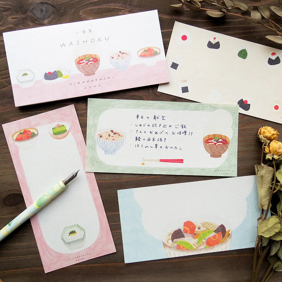 Cozyca x Kano Hirabayashi Small Letter Pad - WASHOKU