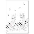 Tocorocomugi Postcard - Musical Cats