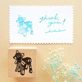 Cozyca Kojika-chan Wooden Rubber Stamp